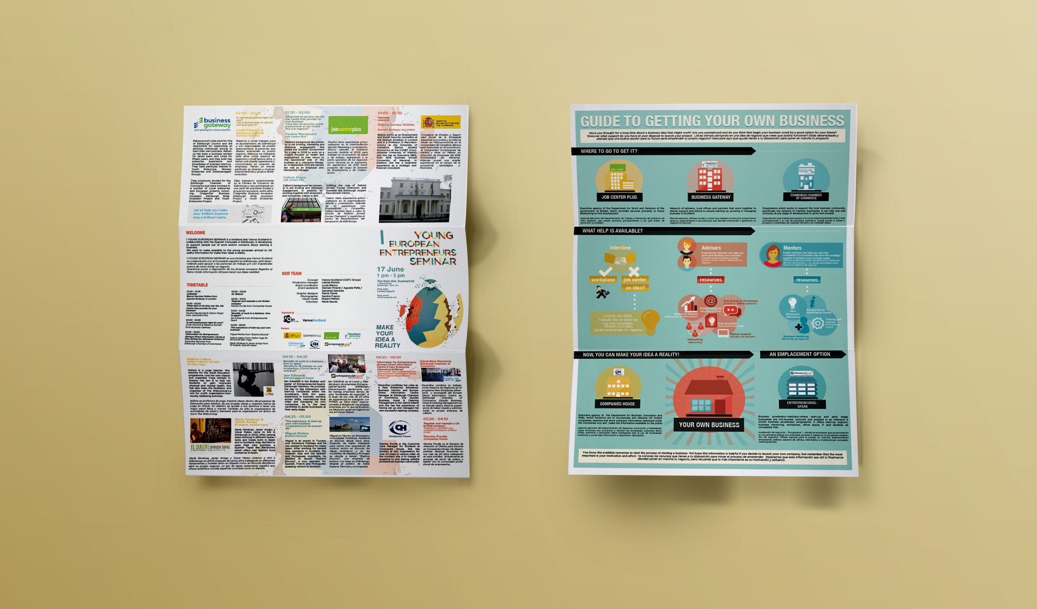 I Young European Entrepreneurs Seminar brochure